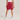 back view of boy wearing soffe Youth Poly Mini Mesh Short red color