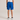 back view of boy wearing soffe Youth Polyester Interlock Performance Short  royal blue