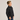 side view of boy wearing soffe Youth Full Zip Mock Neck Sweatshirt in black