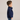 side view of little boy wearing soffe Toddler Full Zip Mock Neck Sweatshirt in navy blue