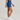 side view of girl wearing the Girls Authentic Soffe Short blue color