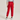 back view of girl wearing  soffe Youth Classic Sweatpants in red