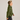 side view of boy wearing soffe Youth Classic Zip Hooded Sweatshirt in olive green