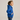 side view of boy wearing soffe Juvenile Classic Zip Hooded Sweatshirt in royal blue