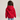 back view of girl wearing Juvenile Classic Hooded Sweatshirt red color