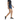 side view of woman wearing Soffe Dri® Unisex Running Short blue color