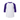 soffe Youth Classic Baseball Jersey white with purple sleeves