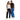 woman and man wearing soffe Unisex Classic Sweatpants in black and royal blue