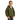 front view of boy wearing soffe Youth Classic Zip Hooded Sweatshirt in olive green