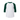 soffe Youth Classic Baseball Jersey white with dark green sleeves