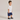 side view of little boy wearing soffe Toddler Midweight Cotton T-Shirt white color