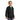 front view of boy wearing soffe Youth Full Zip Mock Neck Sweatshirt in black